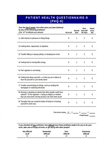 health inquiry questions